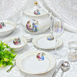 Столовый сервиз 37 предметов 2Т 12 персон форма Идиллия Мадонна