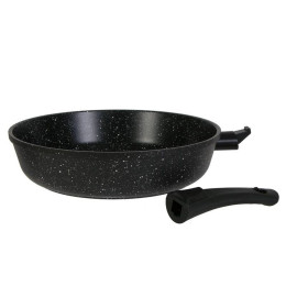 Сковорода 28см Гранит black со съемной ручкой