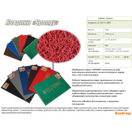 Коврик придверный 50х80см Spongy Welcome 38-443 черный