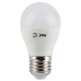 Лампа светодиодная ЭРА 7W/2700K шар E27