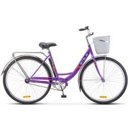 Велосипед 28" STELS Navigator-345 С 20" пурпурный, корзина