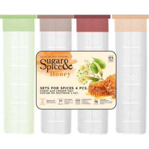 Набор для специй Sugar&Spice Honey 4 шт микс SE112312998