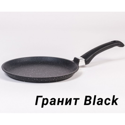 Сковорода блинная 22см антипригарное покрытие Гранит black 12802