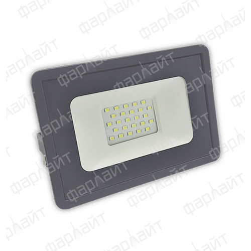 Прожектор светодиодный 30W 6500К IP65 СДО серый Фарлайт FAR002021
