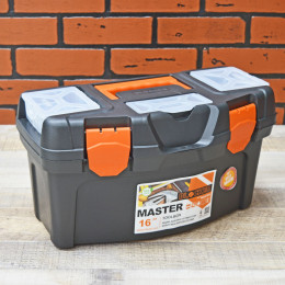 Ящик для инструментов Master 16" чёрный/оранжевый