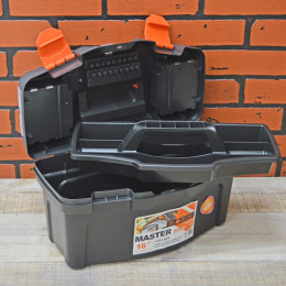 Ящик для инструментов Master 16" чёрный/оранжевый