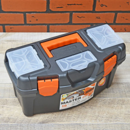 Ящик для инструментов Master 16" чёрный/оранжевый