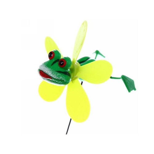 Штекер садовый Лягушка ветряк с пружинками