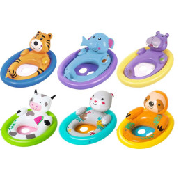 Круг для плавания 81*56см с сидением "Животные" Bestway 34058
