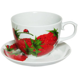 Чайная пара 500мл форма 392 Подарочная Малинка