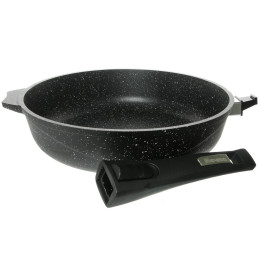 Сковорода 26см Гранит black Induction Pro со съемной ручкой