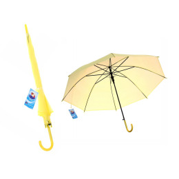 Зонт трость женский "Классический", цвет желтый, 8 спиц, d-92см, длина в сложенном виде 71см