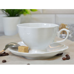 Чайная пара 250мл форма Елена Без деколи