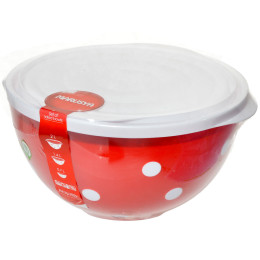 Набор салатников 3шт 1,4л с/к, 2л с/к, 0,7л б/к MARUSYA красный