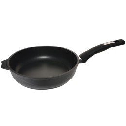 Сковорода 22см Престиж с несъемной ручкой и стеклянной крышкой