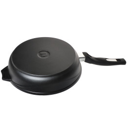 Сковорода 22см Престиж с несъемной ручкой и стеклянной крышкой