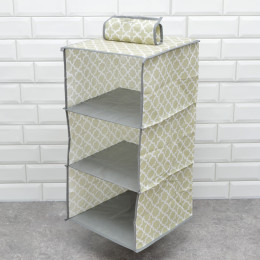 Полка для хранения вещей подвесная 3 отделения 30*30*60см "Сильвия"