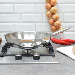 Сковорода 28см Общепит без крышки, корпус 0,6мм индукция ТРС 3,5мм