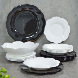 FLORE & FLORA BLACK MIX & MATCH Столовый сервиз 20 предметов 89545