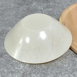Салатник "Leaves" 162мм бежевый