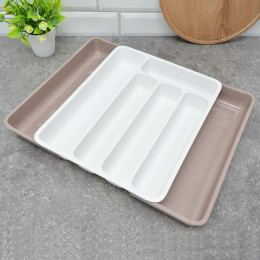 Лоток органайзер для столовых приборов со вставками