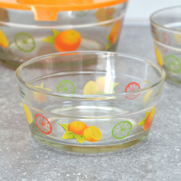 Набор салатников 5 предметов с пластиковыми крышками для СВЧ LR 26866-2