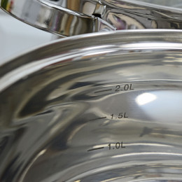 Набор кастрюль 3 предмета нержавеющая сталь 5-ти слойное капсульное дно НМ 5206