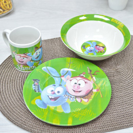 Набор детской посуды 3 предмета "Смешарики" SMS3-3