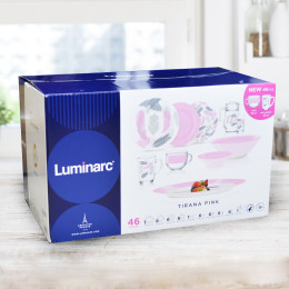 AMB TIRANA PINK Столовый сервиз 46 предметов 90869