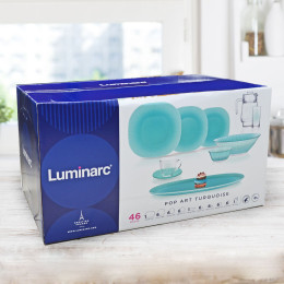 NEO CARINA POP ART TURQUOISE Столовый сервиз 46 предметов 72780