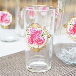 Набор 7 предметов Кувшин 1350мл, 6 стаканов 230мл "Цветочный аромат"