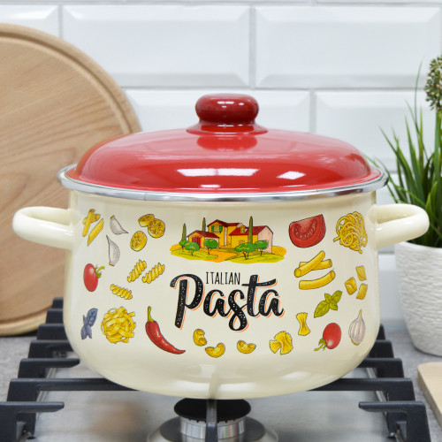 Кастрюля 5,5л конич Pasta Italian тм Appetite