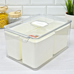 Контейнер органайзер для холодильника 32,5*21*15,5см BZ1-HL-2221