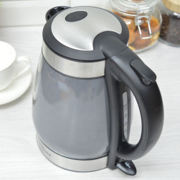 Чайник электрический 1,7л керамический чёрный SA-2017BK