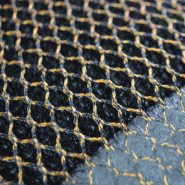 Коврик 40*60см напольный Mesh Mat черно-золотой