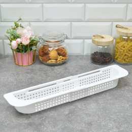 Органайзер для раковины раздвижной "Лофт" белый