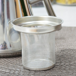 Чайник заварочный 1л нерж, со съёмным фильтром