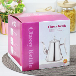 Чайник заварочный 1л нерж, со съёмным фильтром