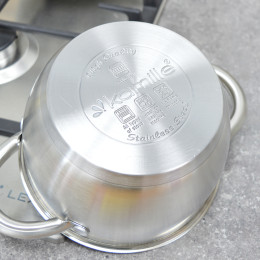 Набор кастрюль 3 предмета 1,5л, 2л, 3л нерж, полые ручки