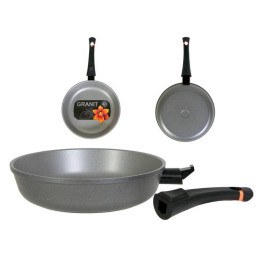 Сковорода 24см Гранит со съемной ручкой