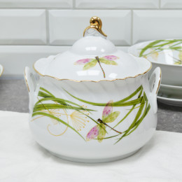 Столовый сервиз 37 предметов 2Т форма Голубка Стрекоза