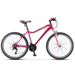 Велосипед 26" STELS Miss-5000 V 18" вишнёвый/розовый