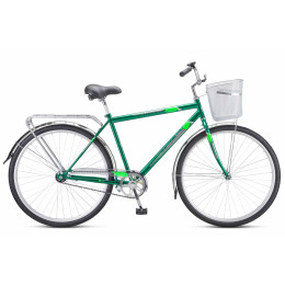 Велосипед 28" STELS Navigator-300 С 20" темно-зеленый, корзина