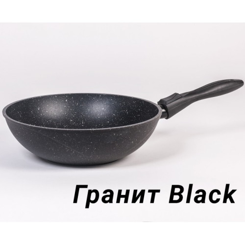 Сковорода 28см ВОК Гранит black со съемной ручкой 078802