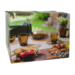 Столовый набор 44 предмета Basilico дымка