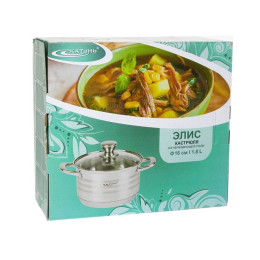 Кастрюля 1,8л нержавеющая сталь Элис, индукция