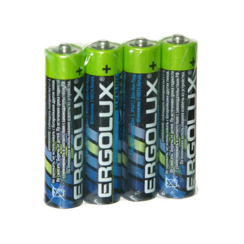 Батарейки Ergolux LR03 Alkaline BP-24 ААА 4шт