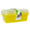 Набор контейнеров для заморозки 3шт ZIP лимон