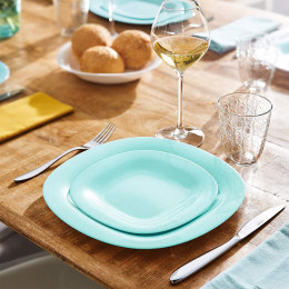 CARINE LIGHT TURQUOISE Тарелка десертная 19см