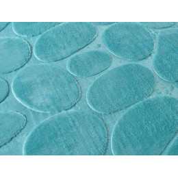 Коврик для ванной Камни 50*80см бирюзовый